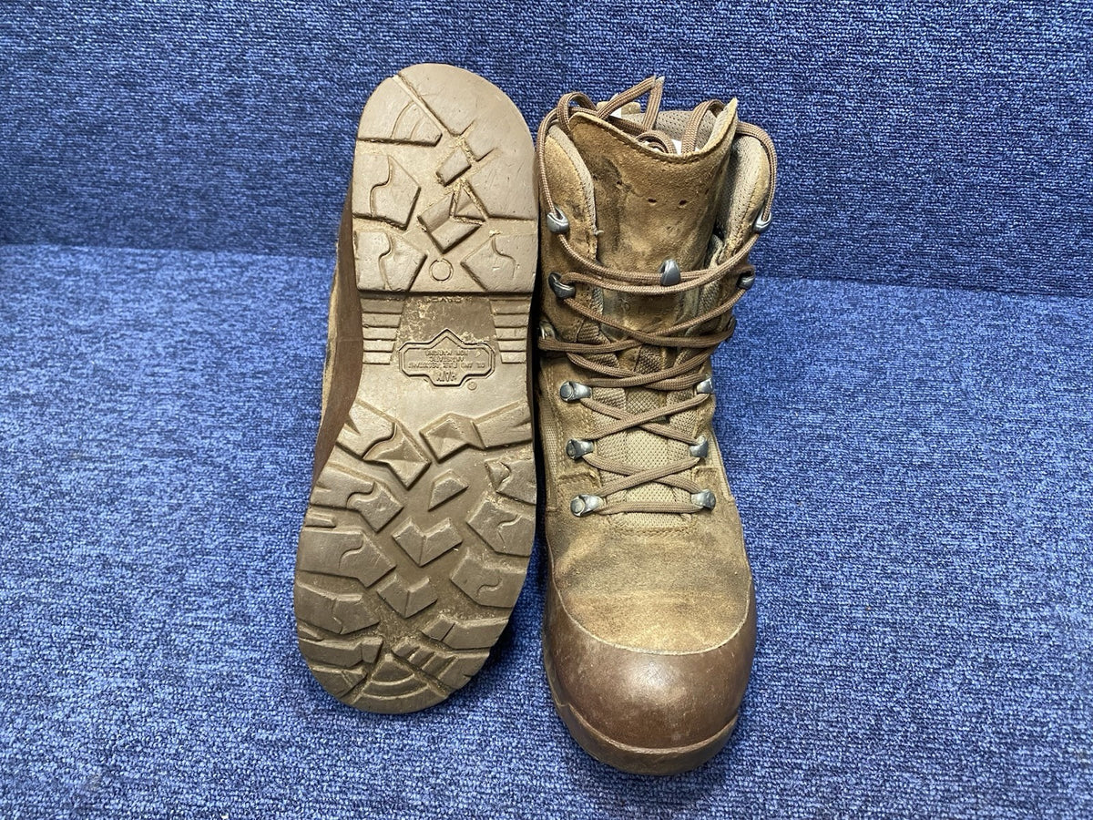 Size UK 10M - British Army Haix Brown Desert Combat Boots