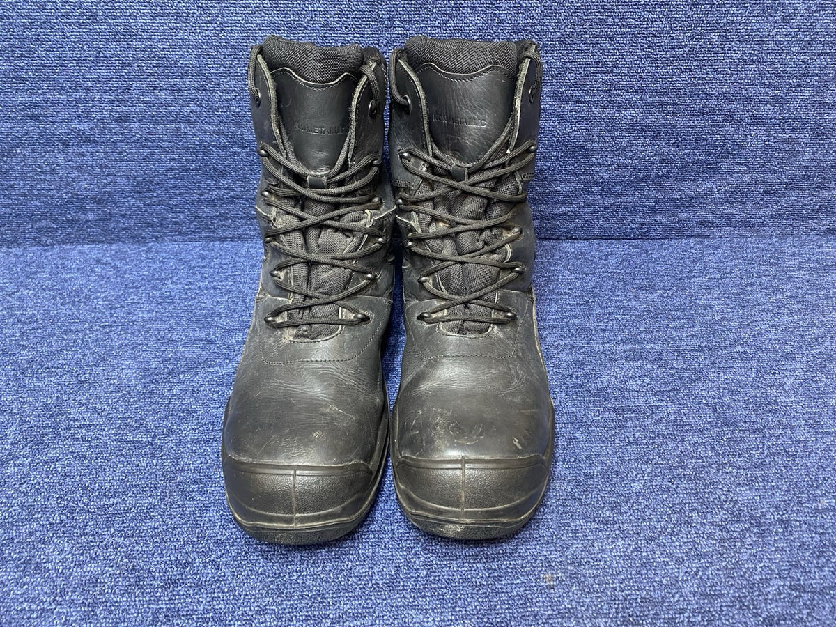UK SIZE 12 - Black Steel Toe Capped Safety Boots