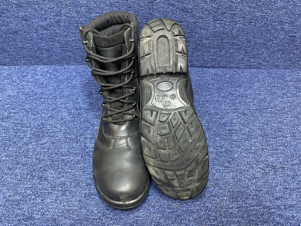 UK SIZE 13 - Black Steel Toe Capped Safety Boots