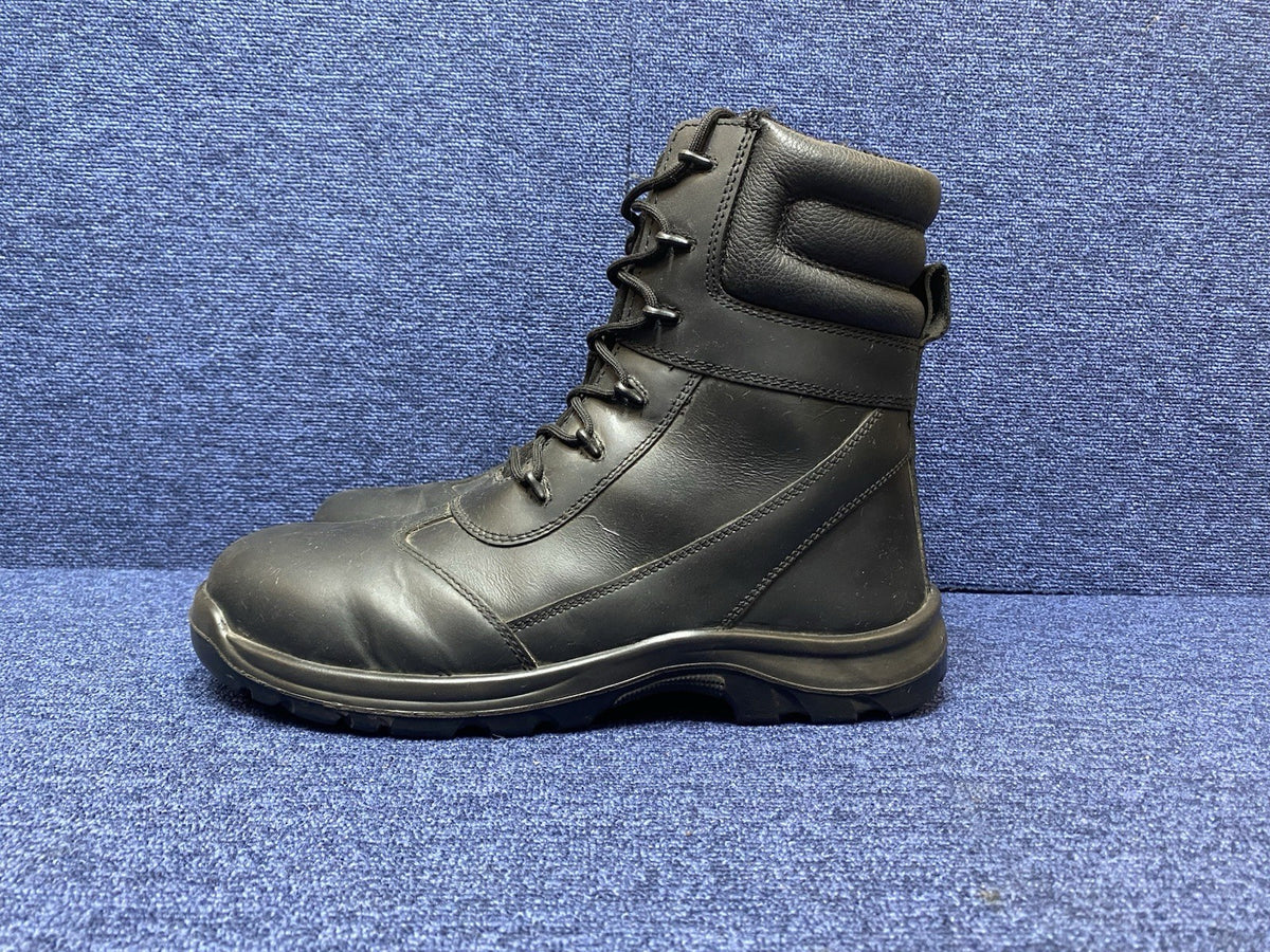 UK SIZE 13 - Black Steel Toe Capped Safety Boots