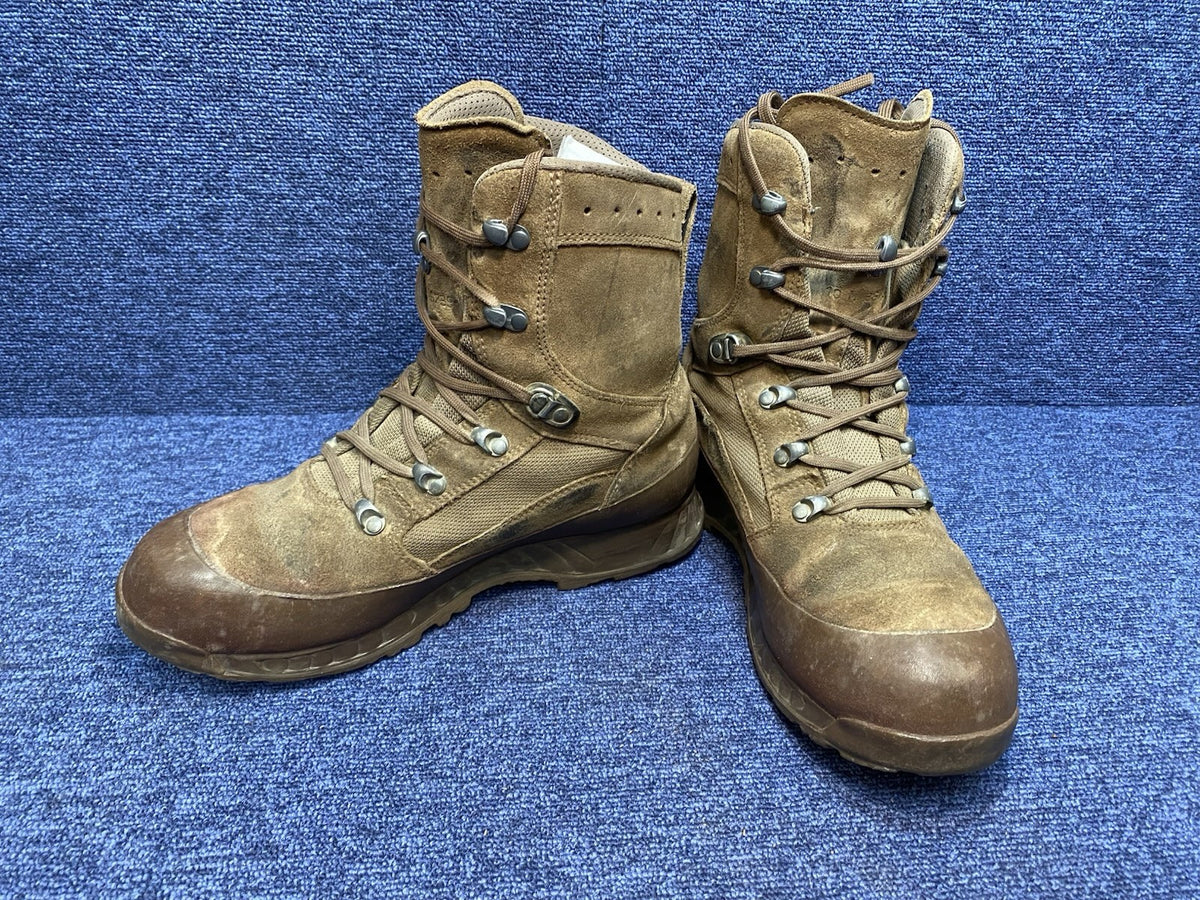 Size UK 10M - British Army Haix Brown Desert Combat Boots