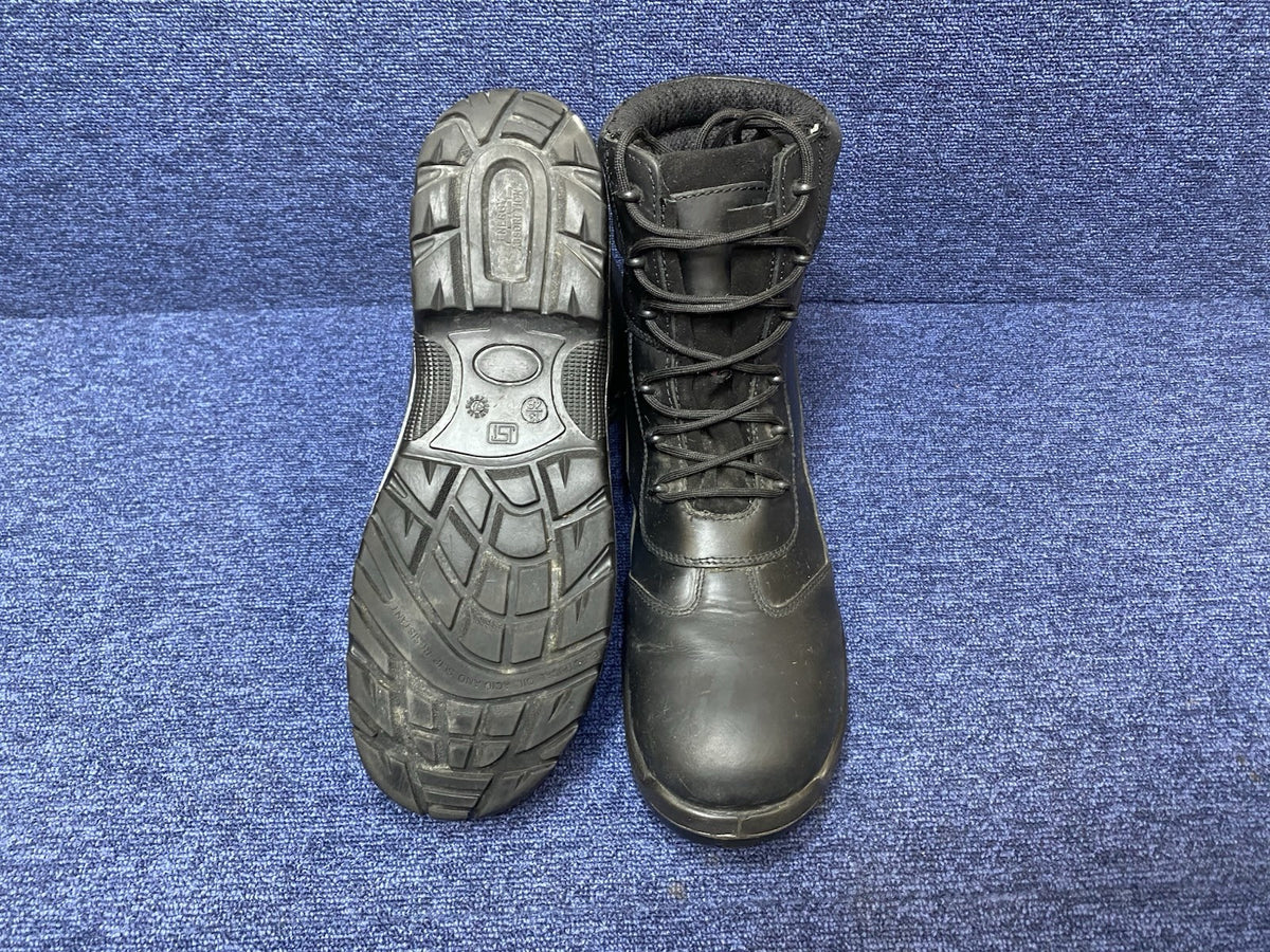 UK SIZE 13 - Black Steel Toe Capped Safety Boots