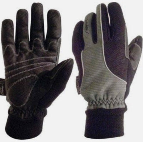 Outer Edge Aerotex Black / Grey Winter Glove Size: EXTRA SMALL