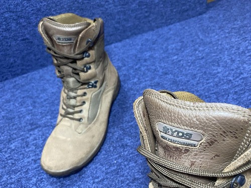 SIZE UK 9M - YDS Falcon Desert Patrol Walking/Hiking - Boots Male -VG