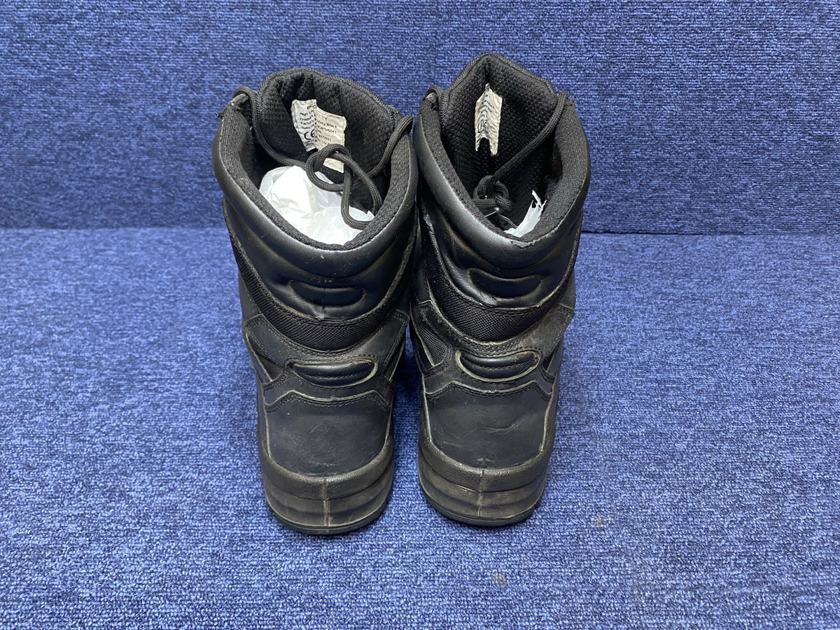 UK SIZE 12 - Black Steel Toe Capped Safety Boots
