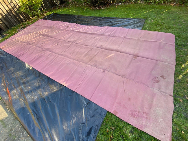 6m x 2.45m Awning Carpet - Red Rubber Style