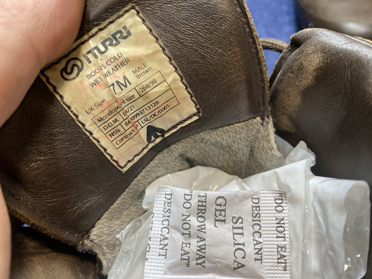 SIZE UK 7M - Iturri Cold Wet Weather Walking/Hiking Gore-Tex Brown Boots Male