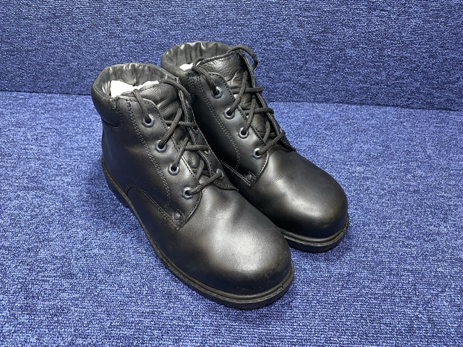 UK SIZE 8 -  Black Steel Toe Capped Safety Shoe