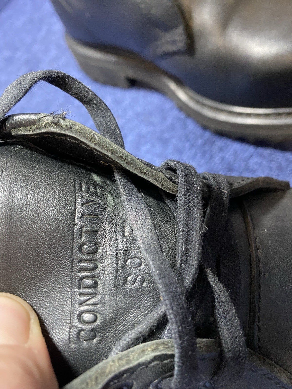 Mint Condition - SIZE UK 3 - Black Steel Toe Cap Safety Boots