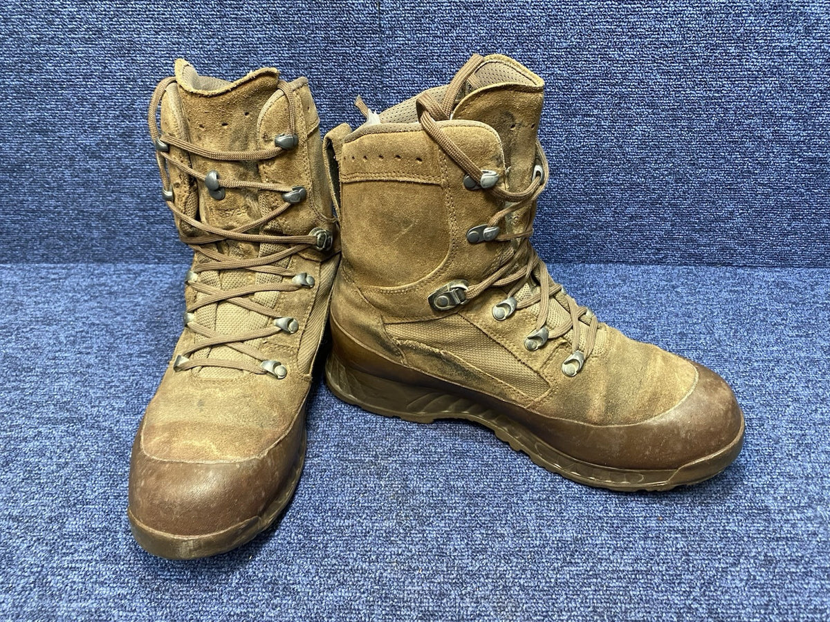Size UK 10M - British Army Haix Brown Desert Combat Boots