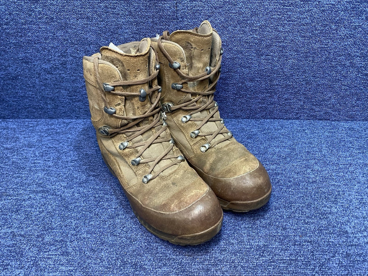 Size UK 10M - British Army Haix Brown Desert Combat Boots