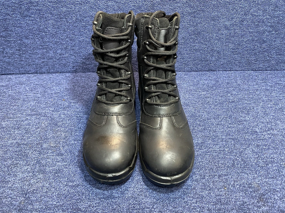 SIZE UK 10 High Leather Boots - Steel Toe