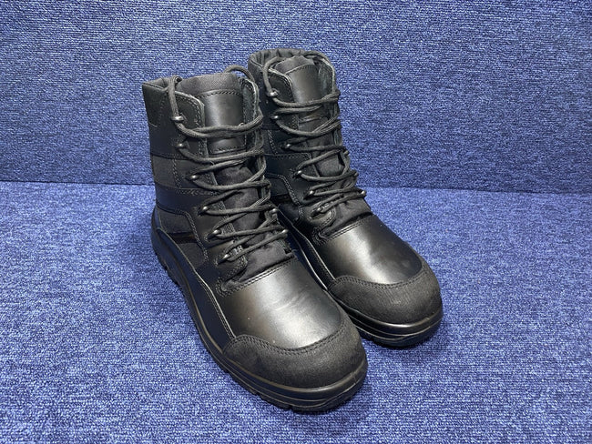 Mint Condition - SIZE UK 10 - Black Hot Weather Steel Toe Cap Safety Boots