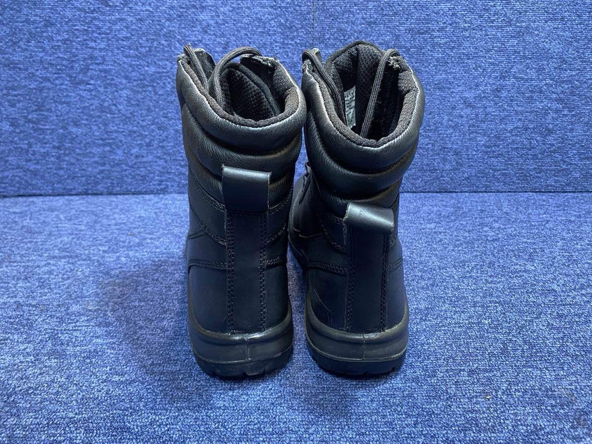 SIZE UK 10 High Leather Boots - Steel Toe