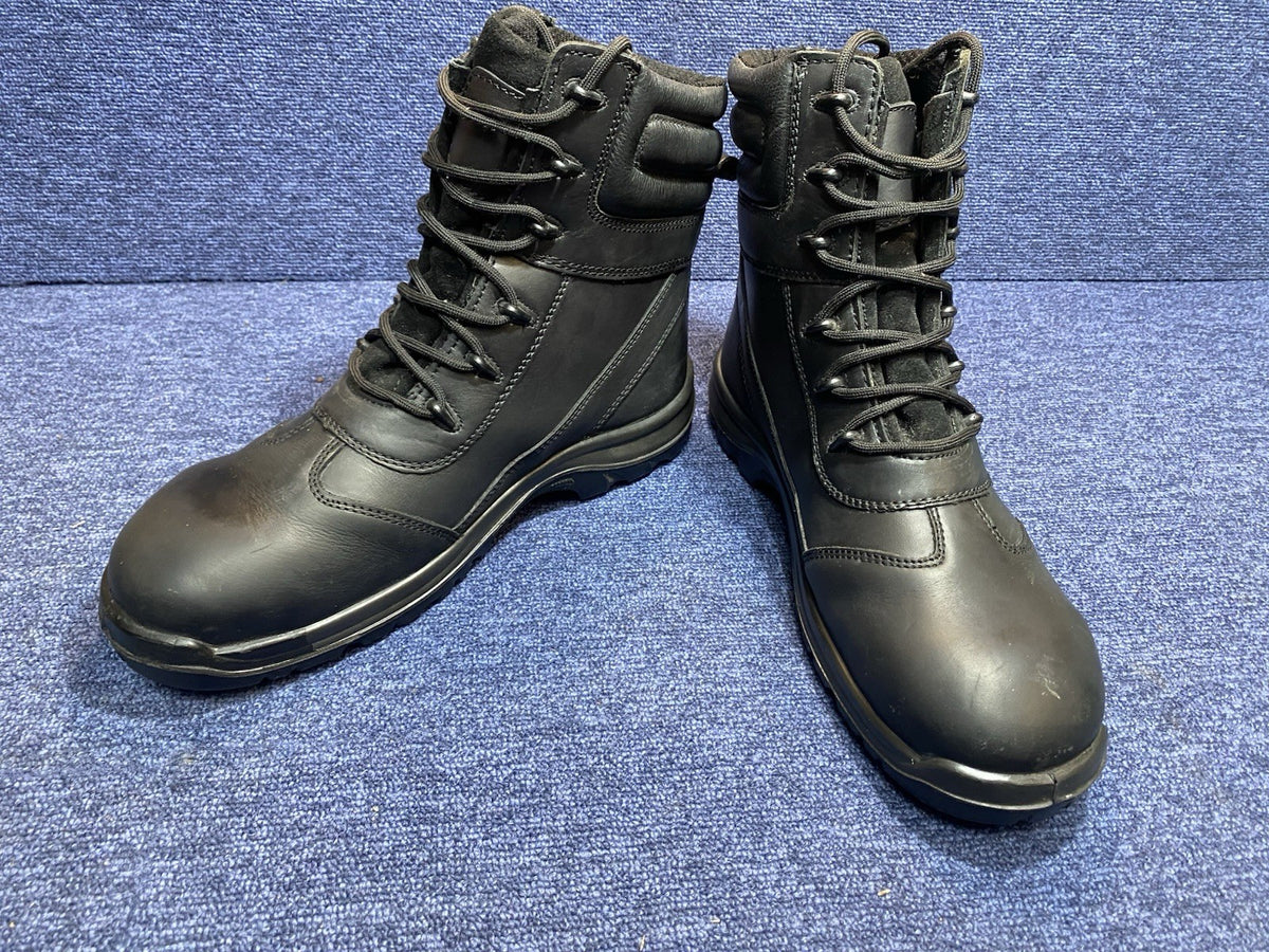 SIZE UK 10 High Leather Boots - Steel Toe