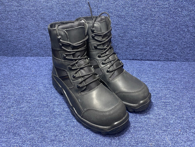 Mint Condition - SIZE UK 8 - Black Hot Weather Steel Toe Cap Safety Boots
