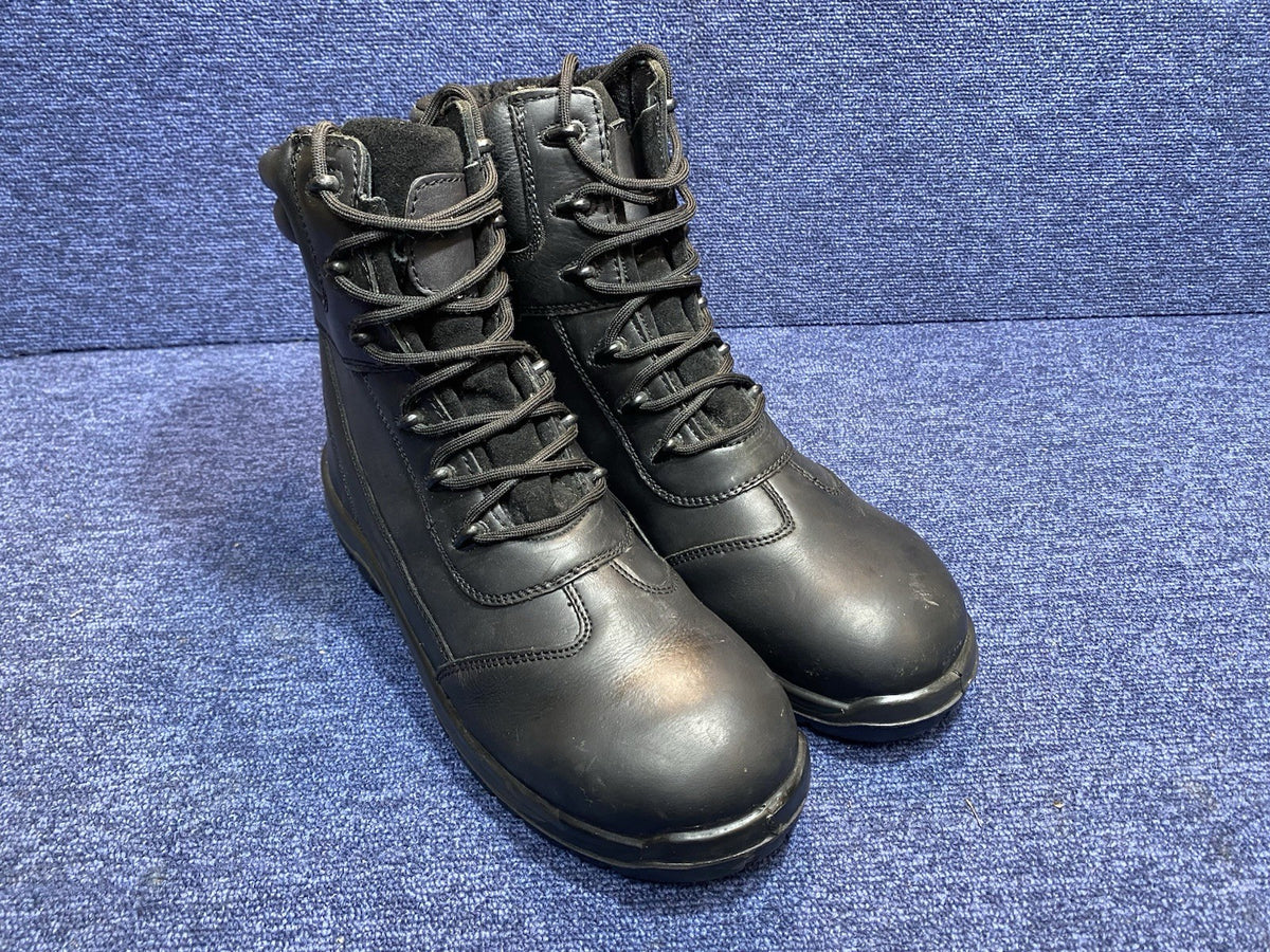 SIZE UK 10 High Leather Boots - Steel Toe