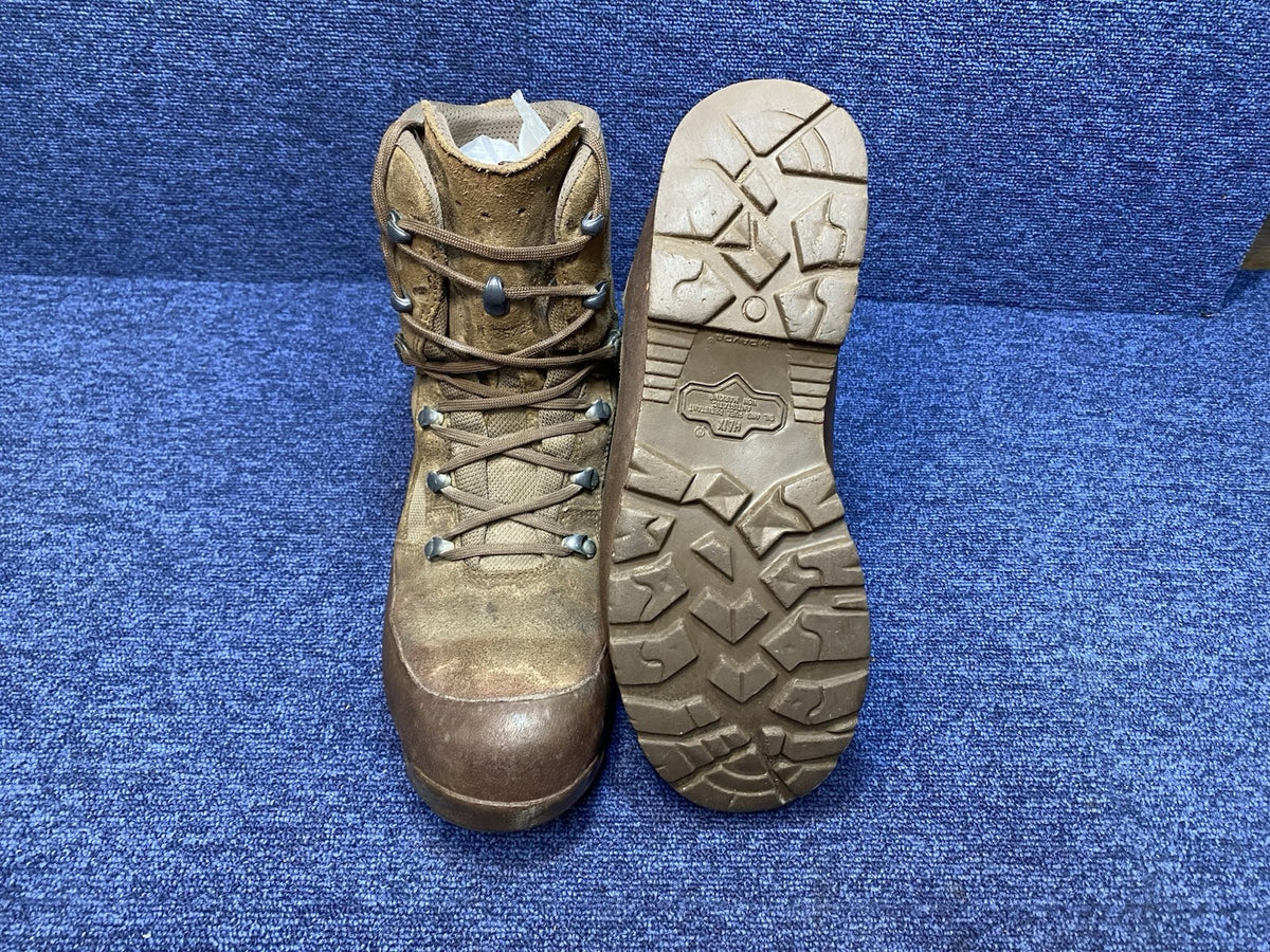 Size UK 10M - British Army Haix Brown Desert Combat Boots