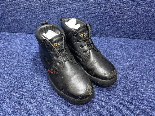 UK SIZE 6 - Goliath SPSR 1268  Black Steel Toe Capped Safety Shoe